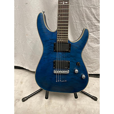 Schecter Guitar Research Used Schecter Guitar Research C1 Platinum Trans Blue Solid Body Electric Guitar