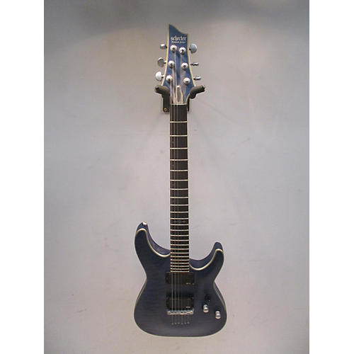 Schecter Guitar Research Used Schecter Guitar Research C1 Platinum Trans Blue Solid Body Electric Guitar Trans Blue