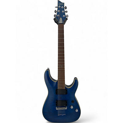 Schecter Guitar Research Used Schecter Guitar Research C1 Platinum Trans Blue Solid Body Electric Guitar