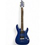 Used Schecter Guitar Research C1 Platinum Trans Blue Solid Body Electric Guitar Trans Blue