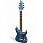 Used Schecter Guitar Research C1 Platinum Trans Blue Solid Body Electric Guitar Trans Blue
