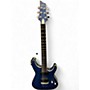Used Schecter Guitar Research C1 Platinum Trans Blue Solid Body Electric Guitar Trans Blue