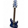 Used Schecter Guitar Research C1 Platinum Trans Blue Solid Body Electric Guitar Trans Blue