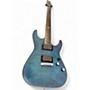 Used Schecter Guitar Research C1 Platinum Trans Blue Solid Body Electric Guitar Trans Blue