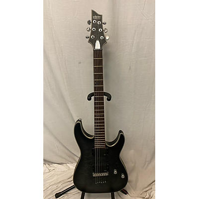 Schecter Guitar Research Used Schecter Guitar Research C1 Platinum Trans Charcoal Solid Body Electric Guitar