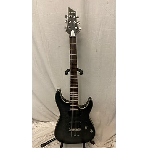 Schecter Guitar Research Used Schecter Guitar Research C1 Platinum Trans Charcoal Solid Body Electric Guitar Trans Charcoal