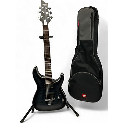 Schecter Guitar Research Used Schecter Guitar Research C1 Platinum Trans Charcoal Solid Body Electric Guitar