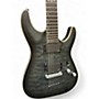 Used Schecter Guitar Research C1 Platinum Trans Charcoal Solid Body Electric Guitar Trans Charcoal