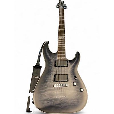 Used Schecter Guitar Research C1 Platinum Trans Gray Solid Body Electric Guitar