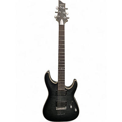 Used Schecter Guitar Research C1 Platinum Trans Gray Solid Body Electric Guitar