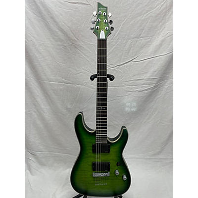 Schecter Guitar Research Used Schecter Guitar Research C1 Platinum Trans Green Solid Body Electric Guitar