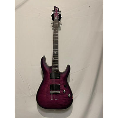 Schecter Guitar Research Used Schecter Guitar Research C1 Platinum Trans Purple Solid Body Electric Guitar