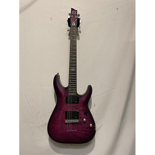 Schecter Guitar Research Used Schecter Guitar Research C1 Platinum Trans Purple Solid Body Electric Guitar Trans Purple