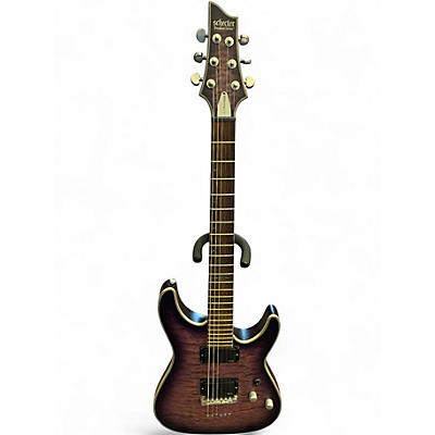 Used Schecter Guitar Research C1 Platinum Trans Purple Solid Body Electric Guitar