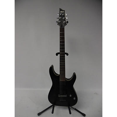 Schecter Guitar Research Used Schecter Guitar Research C1 Platinum Translucent Black Solid Body Electric Guitar