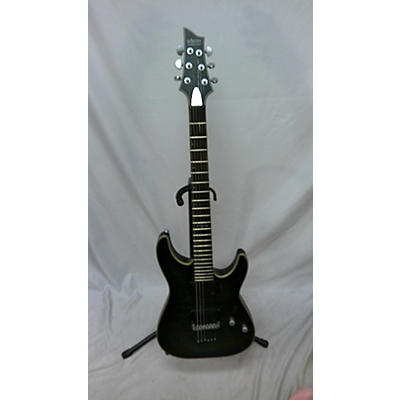 Schecter Guitar Research Used Schecter Guitar Research C1 Platinum Translucent Black Solid Body Electric Guitar