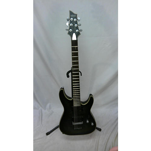 Schecter Guitar Research Used Schecter Guitar Research C1 Platinum Translucent Black Solid Body Electric Guitar Translucent Black