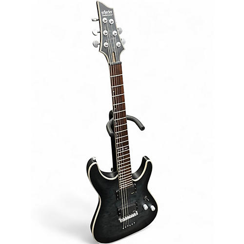 Used Schecter Guitar Research C1 Platinum Translucent black Solid Body Electric Guitar Translucent black