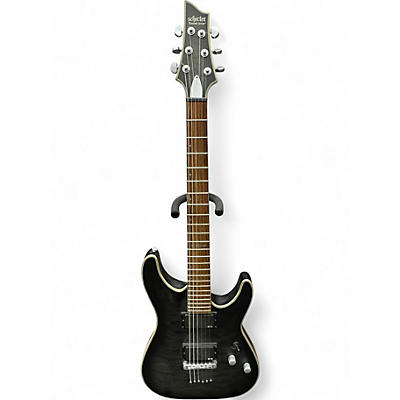 Used Schecter Guitar Research C1 Platinum Translucent black Solid Body Electric Guitar