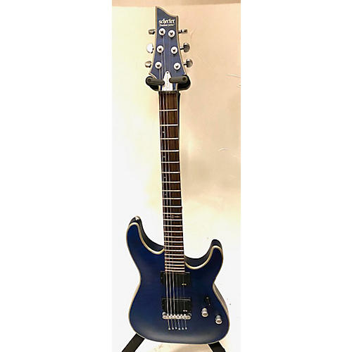 Schecter Guitar Research Used Schecter Guitar Research C1 Platinum Transparent Midnight Blue Solid Body Electric Guitar Transparent Midnight Blue