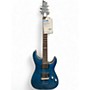 Used Schecter Guitar Research C1 Platinum Transparent Midnight Blue Solid Body Electric Guitar Transparent Midnight Blue
