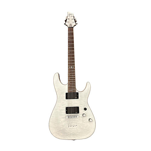 Schecter Guitar Research Used Schecter Guitar Research C1 Platinum White Solid Body Electric Guitar White