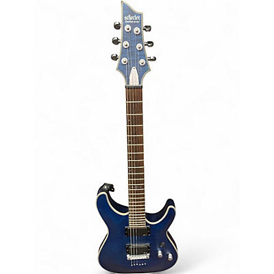 Used Schecter Guitar Research C1 Platinum trans blue Solid Body Electric Guitar