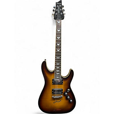 Used Schecter Guitar Research C1 Plus 2 Color Sunburst Solid Body Electric Guitar