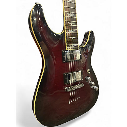 Used Schecter Guitar Research C1 Plus Black Cherry Burst Solid Body Electric Guitar Black Cherry Burst