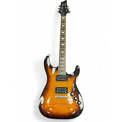 Used Schecter Guitar Research C1 Plus FLAMED MAPLE TOP Solid Body Electric Guitar