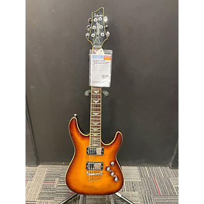 Schecter Guitar Research Used Schecter Guitar Research C1 Plus Left Handed 2 Color Sunburst Electric Guitar