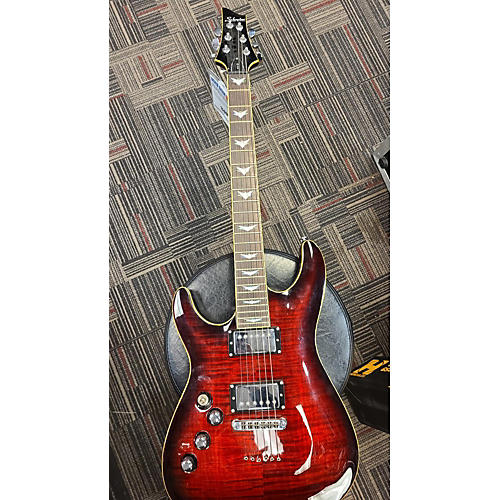 Schecter Guitar Research Used Schecter Guitar Research C1 Plus Left Handed Black Cherry Electric Guitar Black Cherry