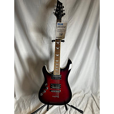 Schecter Guitar Research Used Schecter Guitar Research C1 Plus Left Handed Crimson Red Trans Electric Guitar