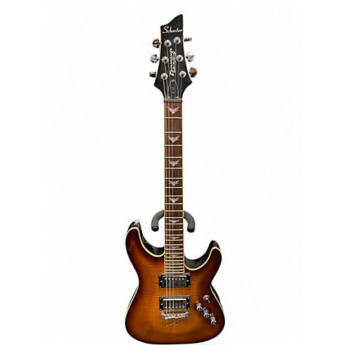 Used Schecter Guitar Research C1 Plus Sunburst Solid Body Electric Guitar Sunburst