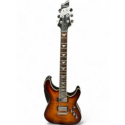 Schecter Guitar Research Used Schecter Guitar Research C1 Plus Tobacco Burst Solid Body Electric Guitar