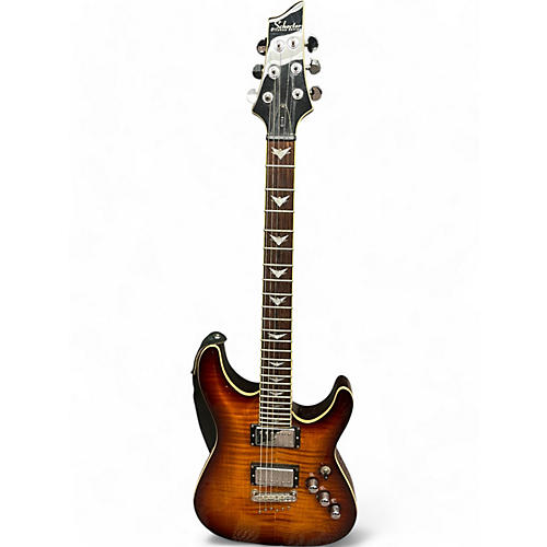 Schecter Guitar Research Used Schecter Guitar Research C1 Plus Tobacco Burst Solid Body Electric Guitar Tobacco Burst