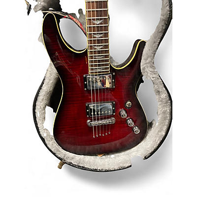 Used Schecter Guitar Research C1 Plus Trans Crimson Red Solid Body Electric Guitar