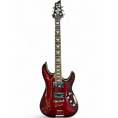 Used Schecter Guitar Research C1 Plus Trans Red Solid Body Electric Guitar