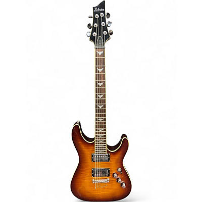 Used Schecter Guitar Research C1 Plus Vintage Honeyburst Solid Body Electric Guitar