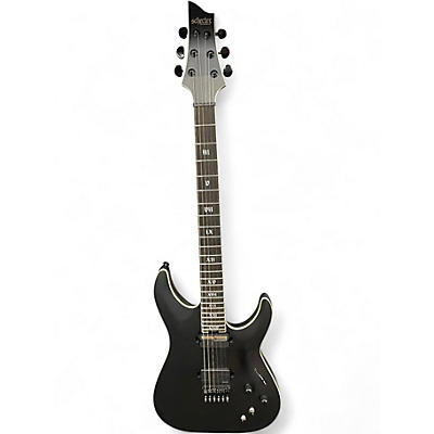 Used Schecter Guitar Research C1 S HT SLS Elite Evil Twin Satin Black Solid Body Electric Guitar