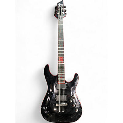 Used Schecter Guitar Research C1 SHEDEVIL Black Solid Body Electric Guitar