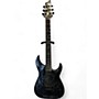 Used Schecter Guitar Research C1 SILVER MOUNTAIN Black Solid Body Electric Guitar Black