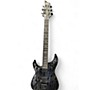 Used Schecter Guitar Research C1 SILVER MOUNTAIN LH BLACK AND SILVER Solid Body Electric Guitar BLACK AND SILVER
