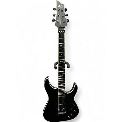 Used Schecter Guitar Research C1 SLS ELITE EVIL TWIN Black Solid Body Electric Guitar