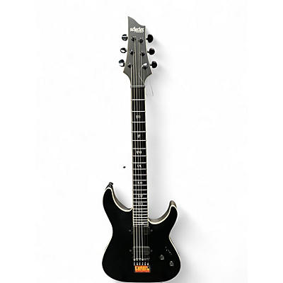 Used Schecter Guitar Research C1 SLS ELITE EVIL TWIN Black Solid Body Electric Guitar