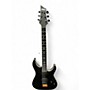 Used Schecter Guitar Research C1 SLS ELITE EVIL TWIN Black Solid Body Electric Guitar Black