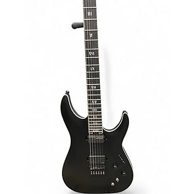 Used Schecter Guitar Research C1 SLS EVIL TWIN Satin Black Solid Body Electric Guitar