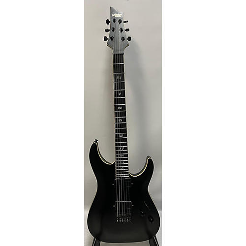 Schecter Guitar Research Used Schecter Guitar Research C1 SLS Evil Twin Satin Black Solid Body Electric Guitar Satin Black