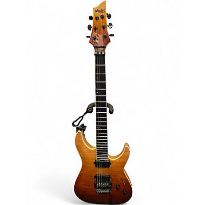 Used Schecter Guitar Research C1 SLS FR FADE BURST Solid Body Electric Guitar