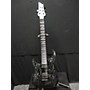 Used  Schecter Guitar Research C1 Silver Mountain Left Handed Black And Silver Black and Silver